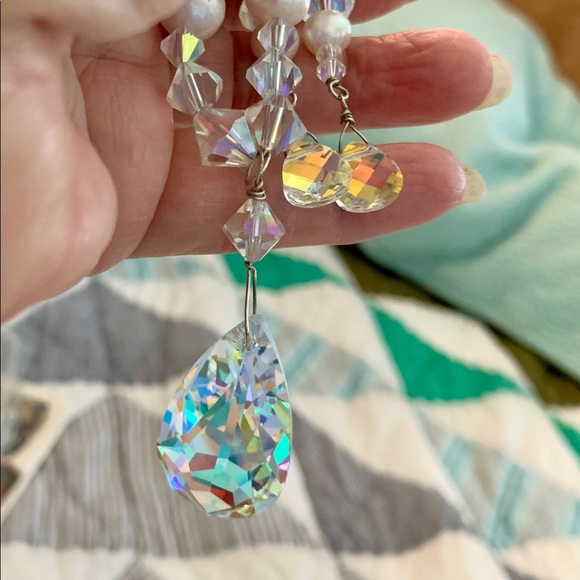 Colorful Freshwater Pearl set with Aurora pendant - Picture 8 of 8